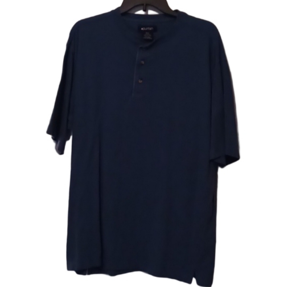 -- Puritan Blue Casual Button Down Shirt Men's Size Large Cotton